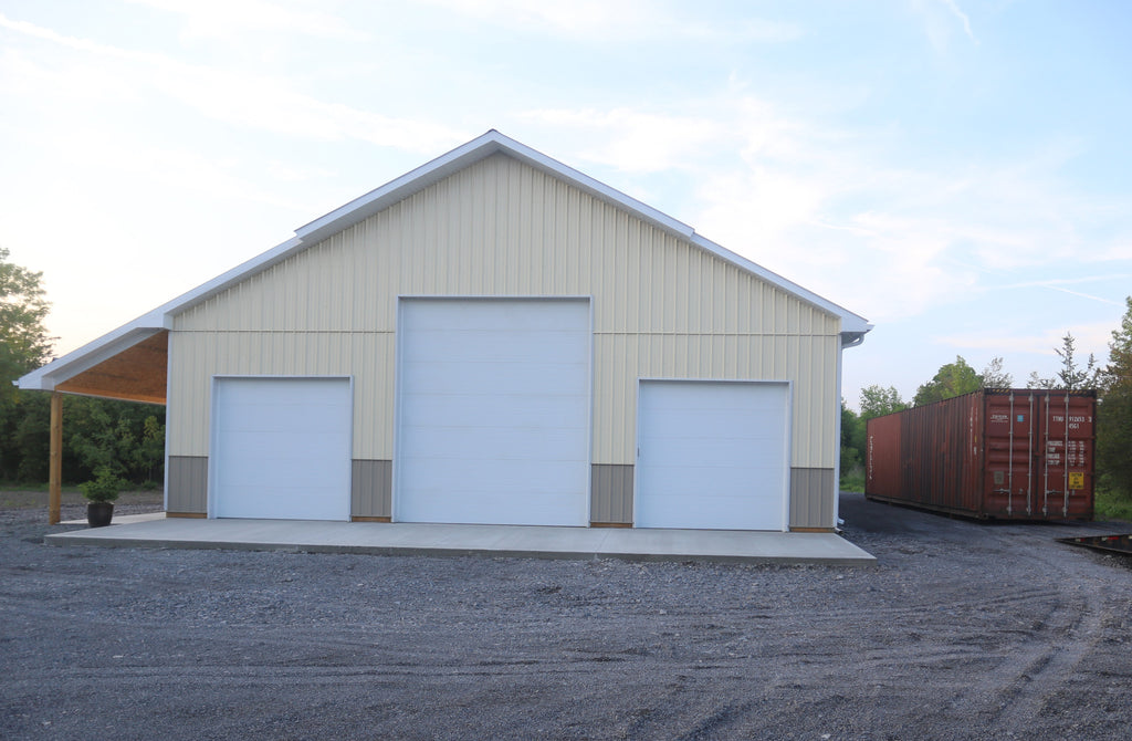 Even when you have a pretty big barn a shipping container can still be useful.