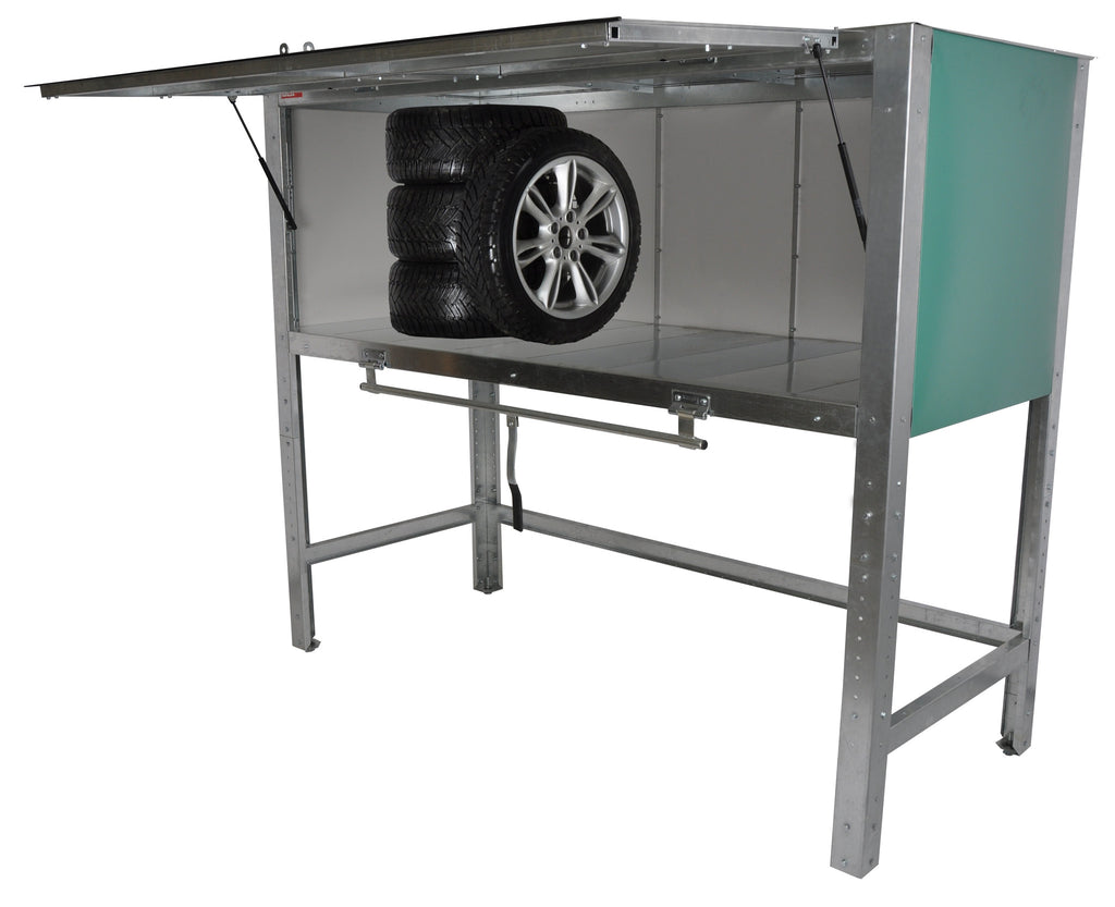 A new trend in urban storage: The Parking Loft..  The Aussies call it "Over the Bonnet" storage.