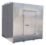 Secure single door for shipping container