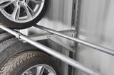 Tire racks for shipping container