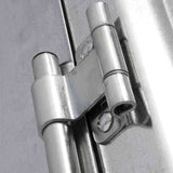 Heavy-duty hinges on container