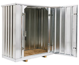 Half container - Galvanized Secure Steel storage - 7' x 4'